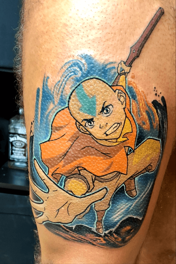 Tattoos by Jennifer Love  Wrapped up this Avatar the Last Airbender sleeve  a lil touch up session went down today on Michael to finally finish his  arm Been a bit over