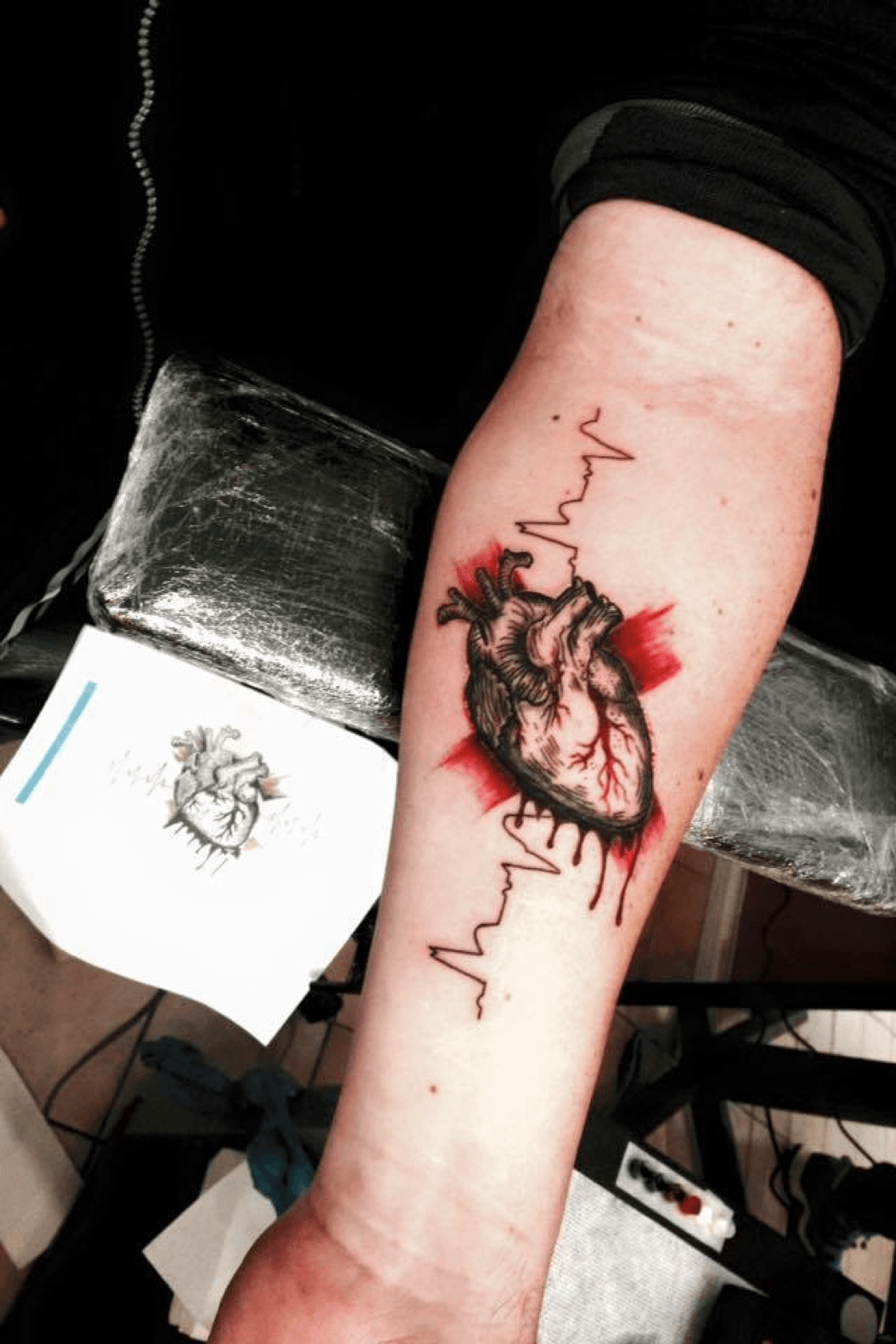 Tattoo uploaded by Pablo Cantariño • my father's heart attack • Tattoodo