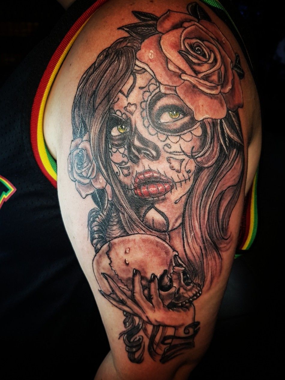The Meaning of Day of the Dead Tattoos  With 85 Designs  InkedMind