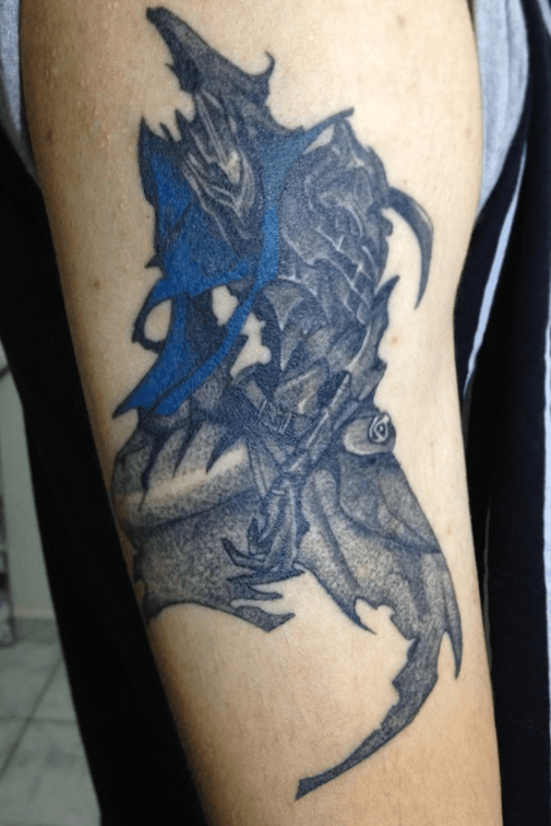 Tatuaggio Dark Souls Artorias e Sif  Adam Raia by VioletFireTattoo on  DeviantArt