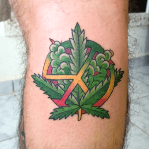one love weed tattoos