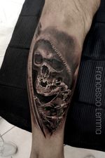 Skull blackandgrey Tattoo artist Francesco Lemma! Cheyenne pen Intenze ink Stencil Forte