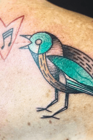 Detail of a figurative tattoo by Igor Kampman - Pirateofthepencilscratches
