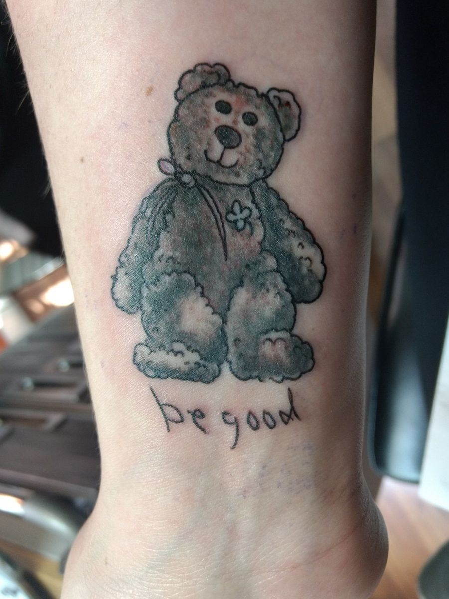 Tattoo uploaded by Duckie • 4 leaf clover Beanie baby bear & 