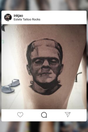 #tattoo #frankenstein #pretoecinza #ink #inkjao #RJ 