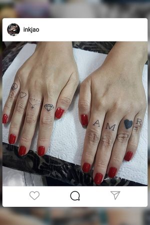 #tattoo #dedo #mao #amor #feminina #copacabana #inkjao #rj #ink 