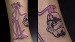 #pinkpanthertattoo #tattooart #tattooartist #tattooinspiration #tatted #pinkpanther #cartoon #stormtrooper #mask #stormtroopertattoo 