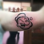 Fun Popeye the sailor made by K #tattoo #ink #tatttoos #worldfamousink #eikondevice #greenmonster #tattooaddictsouthafrica #gunwax #thelightningstation #tam #tattoodo #inkbe #popeye #popeyethesailorman