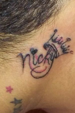 Nicky (cover up of initials n.w)