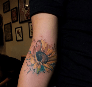 #watercolor #sunflower 