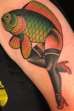 Lady fish reverse mermaid #johnstreet #johnsttattoo #johnstreettattoo #hamont #hamilton #hamiltontattooer #hamiltontattoo #burlont #burlington #burlingtontattoo #oakville #oakvilletattoo #toronto #thebesttattooartists #torontotattoo #neotrad #neotradeu #neotraditional #neotradsub #neotradworldwide #neotradtattoo #neotraditionaltattoo #tattoosnob #SOLIDINK #americanatattoos #rickjamestattoo #everink #brightandbold #boldwillhold 