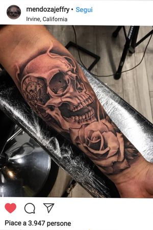 #skull #skulltattoo #rose #rosestattoo #flower #flowers #arm #arms 