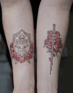 #delicate #sword and #shield #tattoo