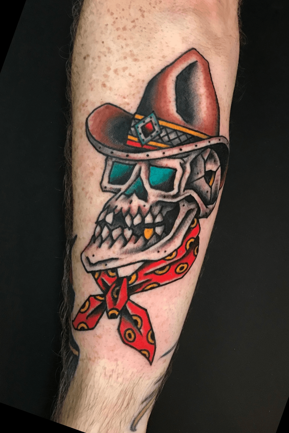 Dark art skull gangster tattoo vintage bandana Vector Image