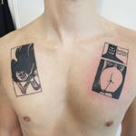 Tattoo by Matt Bailey #MattBailey #blackwork #engraving #etching #skull #death #reaper #skeleton #illustrative #linework #text #quote #font #hourglass
