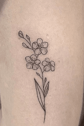Tattoo Uploaded By Desikrul Forget Me Not 6674 Tattoodo