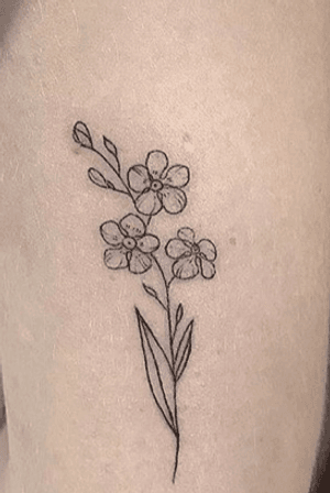 Tattoo Uploaded By Desikrul Forget Me Not 6674 Tattoodo