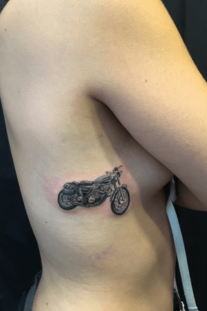 Motorcycle Tattoo for solo rider girl Teresa 