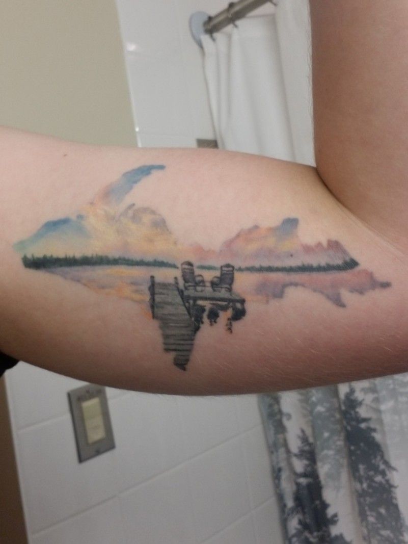 Rapture Tattoo  Lake scene piece by Ash Higham Tattoo  Facebook