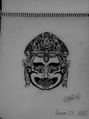 Sketch #design #hindu #god 