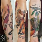 Et voilà la photo ! #dangerous #alone #sloth #slothtattoo #fox #foxtattoo #japanese #japanesetattoo #kite #koinobori #koinoboritattoo #zeldablackjeanjacques #zeldabjj #colmartattoo #frenchtattoo #tattoo #tatouage #tattooartist #tattoodesign #colortattoo #neotrad #neotradtattoo