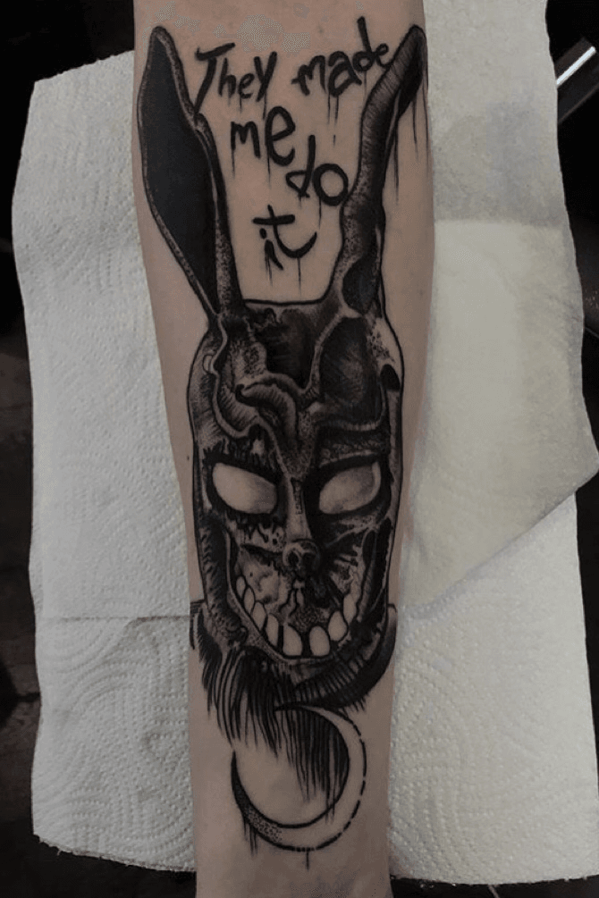 Paris Jackson gets her 23rd tattoo this time of the demonic rabbit from Donnie  Darko  Daily Mail Online