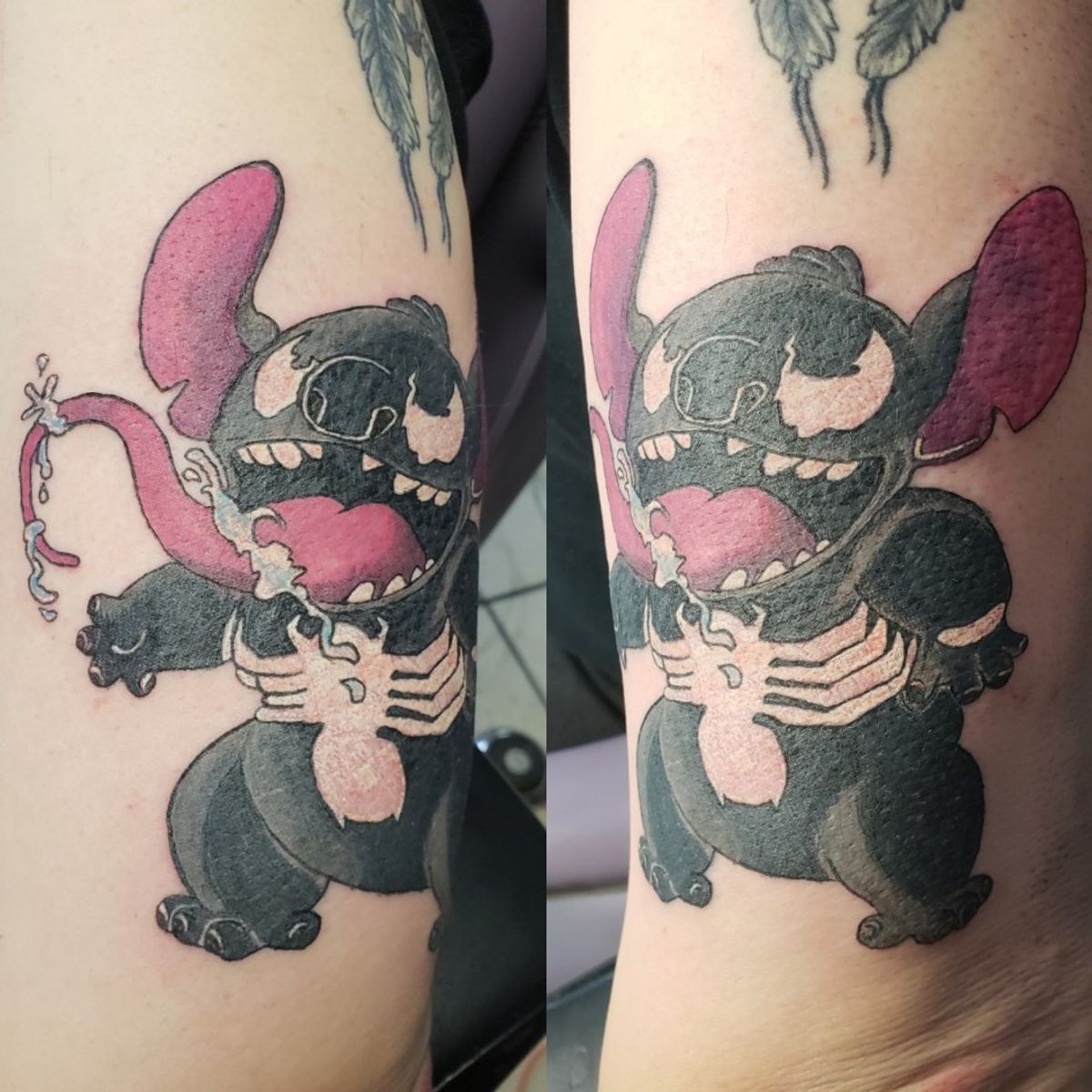 Tattoo uploaded by Jesse Haddock • Stitch as venom TattooedByJesse 