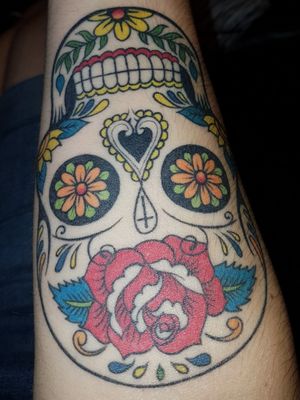 Skull head mexican bynorman tatoo shop