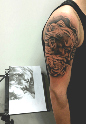 God tattoo done by didson studio 
