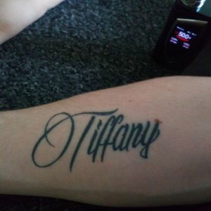 My fellas new tattoo of my name love it ❤️❤️