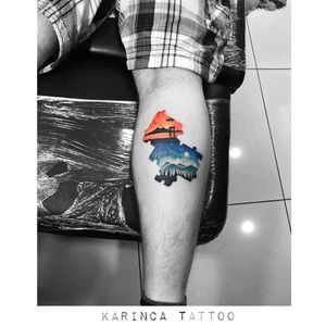 🗻⛩🌅 Instagram: @karincatattoo #fuji #mountain #sunrise #moon #blue #orange #puzzle #tattoo #tattoos #tattoodesign #tattooartist #tattooer #tattoostudio #tattoolove #ink #tattooed #dövme #istanbul #turkey 