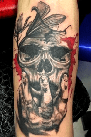 Skull tattoo 0532 354 67 27 Instagram : @tattoobrothers