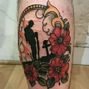 World war 1 and 2 war tattoo to remember the ones who have fallen protecting there country #military #militarytattoos  #poppies #poppytattoo #poppy #worldwar 