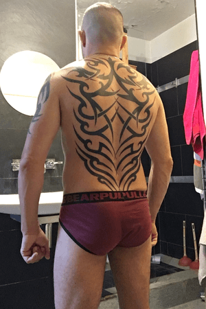 Back tribal tattoo