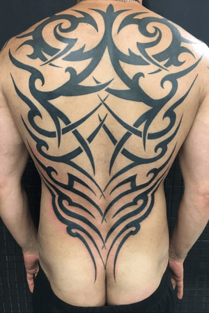 Tattoo uploaded by Nicolas Mialon • My tribal back tattoo • Tattoodo