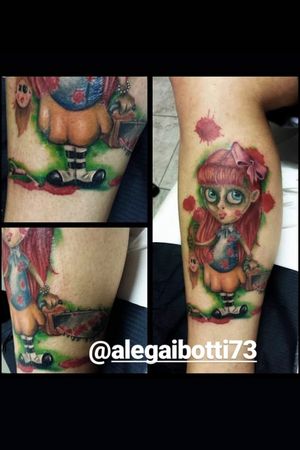 By Alessandra Gaibotti Whatsapp 3477804765E-mail ac_redhouse@yahoo.it #tattoodo #tattooartist #horrortattoo #colortattoo #fantasytattoo 