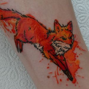 #fox #watercolor #aquarell #splatters #colortattoo #mystic #munich 