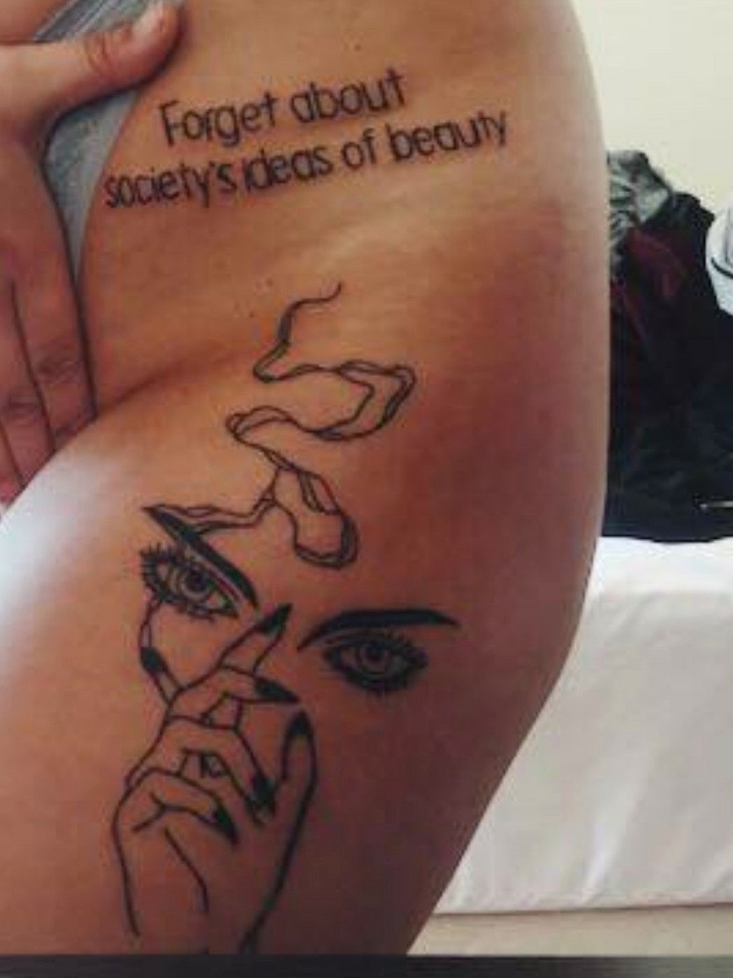 Jessi Green  Revivalist on Instagram For years I hated this tattoo and  regretted getting it The lines are messy and its pretty much unreadable  The tattoo says  Grace In an