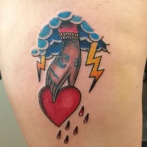 Heart in Hand #traditionalamerican #traditionaltattoos 