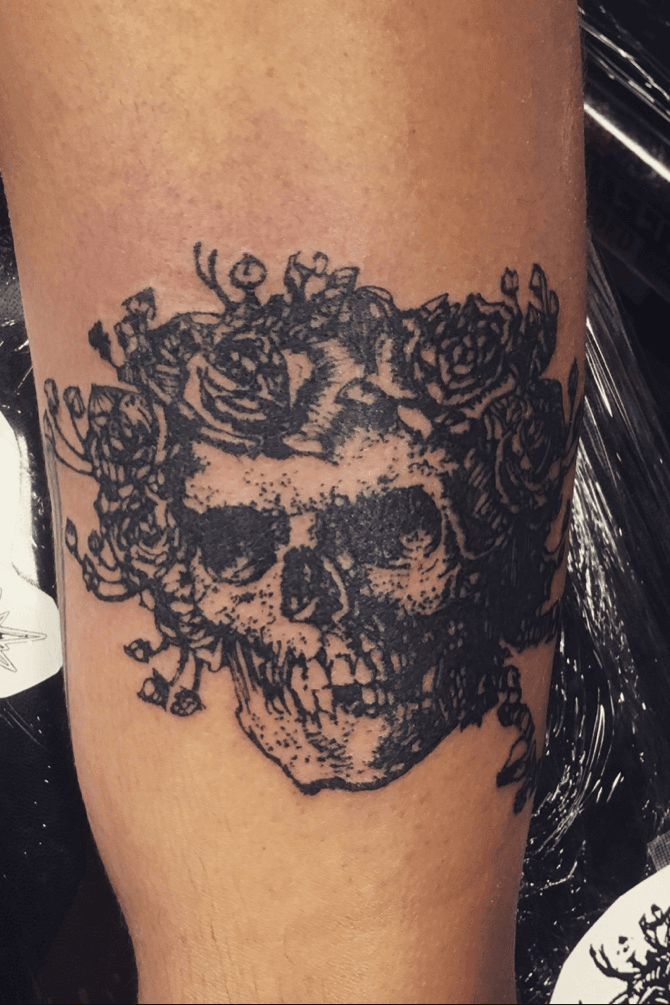 tattoo tattoos skulltattoo skeletontattoo colortattoo  TikTok