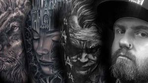 A collection of black and grey tattoos by Terence Tait  all tattoos shown are on clients already 