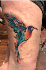 Watercolour hummingbird #watercolour #tattooartist #tattooart 