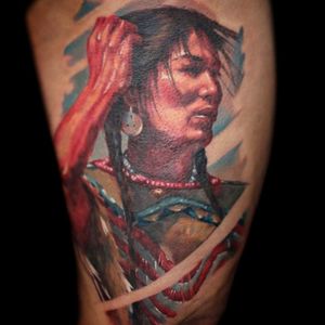 Native American lady. 