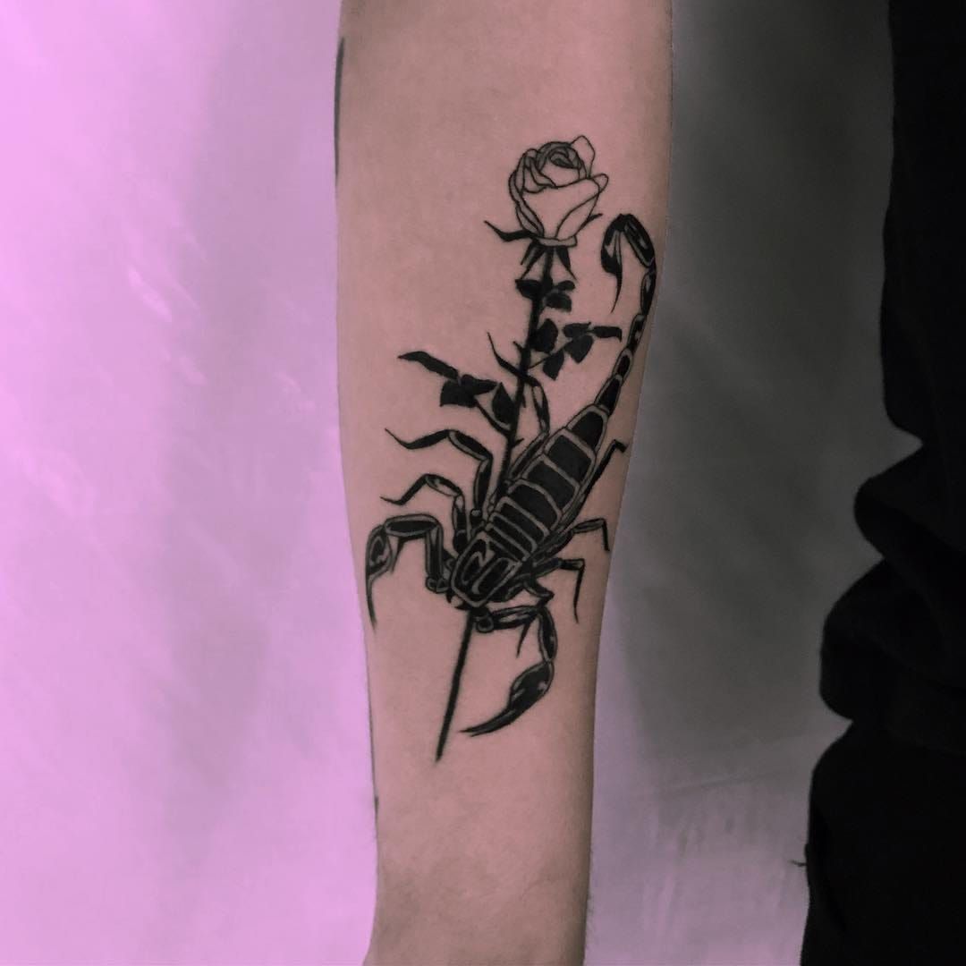 tribal rose scorpion tattoo thing by coaster14  Fur Affinity dot net