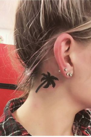 Palm tree coverup tattoo. #palmtree 