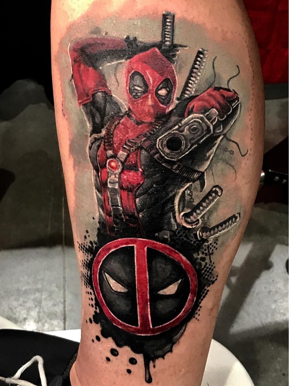 Update more than 70 deadpool symbol tattoo latest