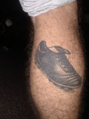 The start of my sports leg with a Soccer tattoo