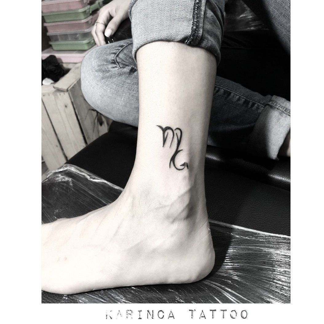 scorpio zodiac sign symbol tattoo