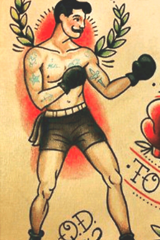 Tattoo uploaded by Gavroche 75 • #boxer #boxing #boxertattoo #oldschooltattoo #oldschool • Tattoodo