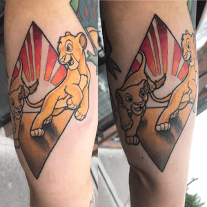 Custom Disney drawing from The Lion King - inner bicep